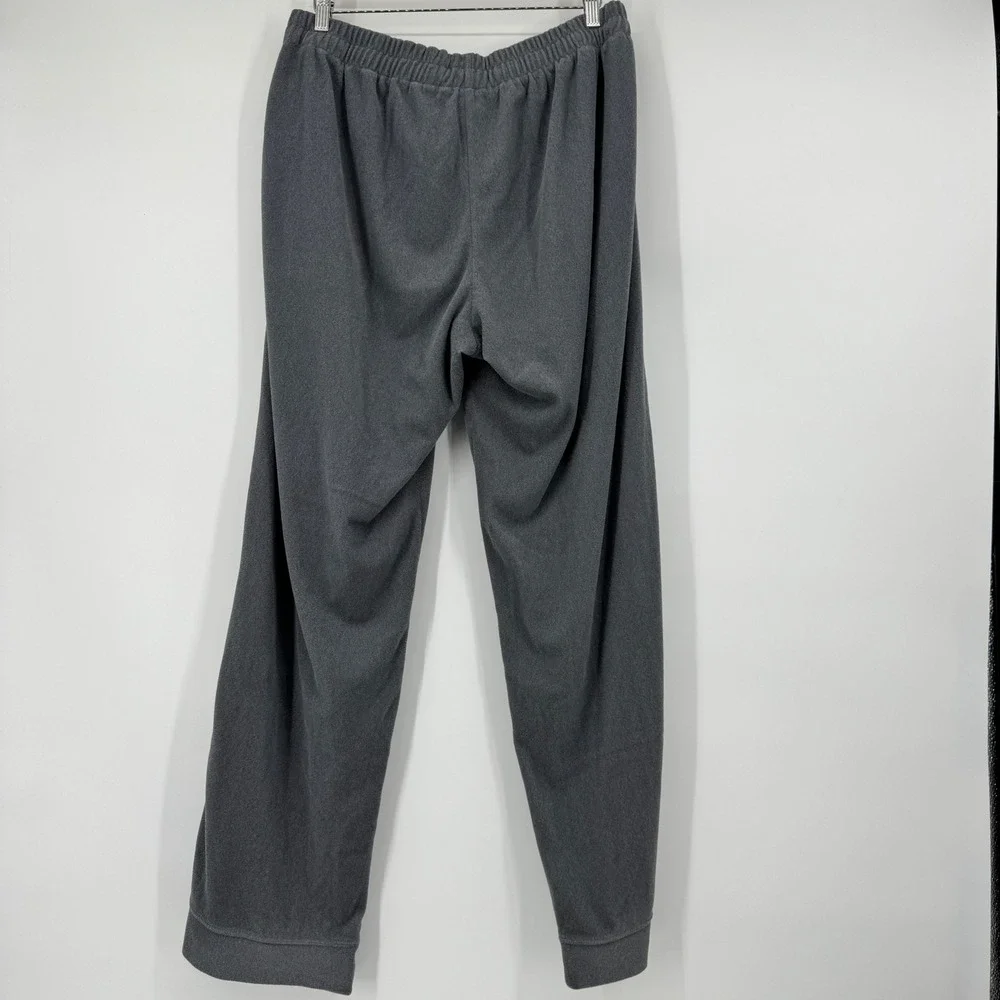 Nike Air Jordan Mens Gray Fleece Sweatpants Large Jumpman Logo Drawstring